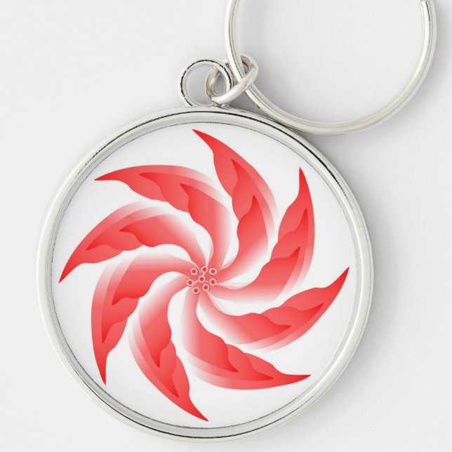 PINWHEEL FLOWER KEYCHAIN (Front)