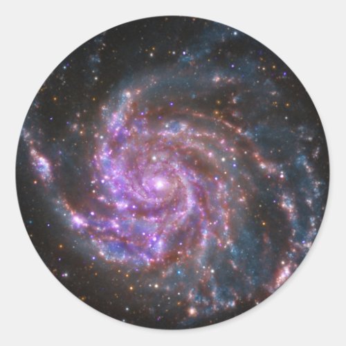 Pinwheel Galaxy Classic Round Sticker