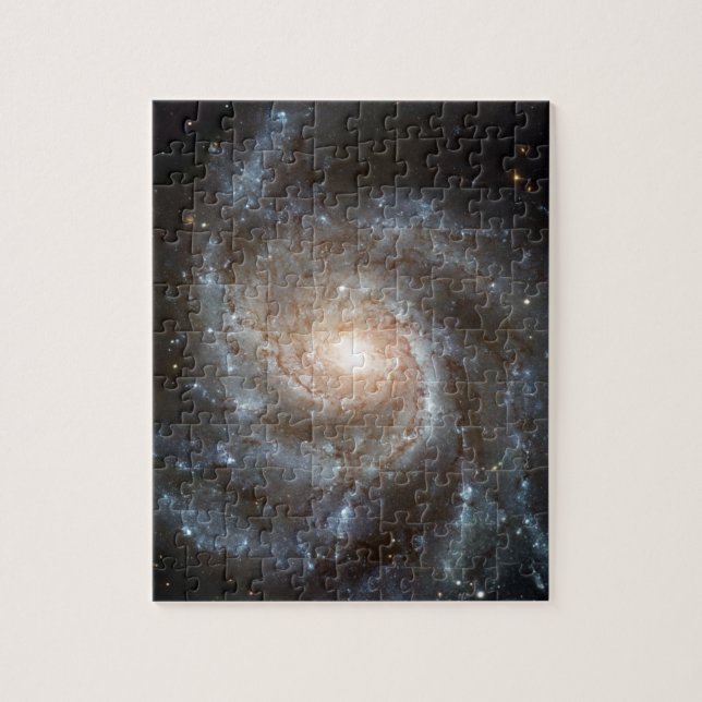 Pinwheel galaxy Hubble Telescope Outer Space Photo Jigsaw Puzzle (Vertical)