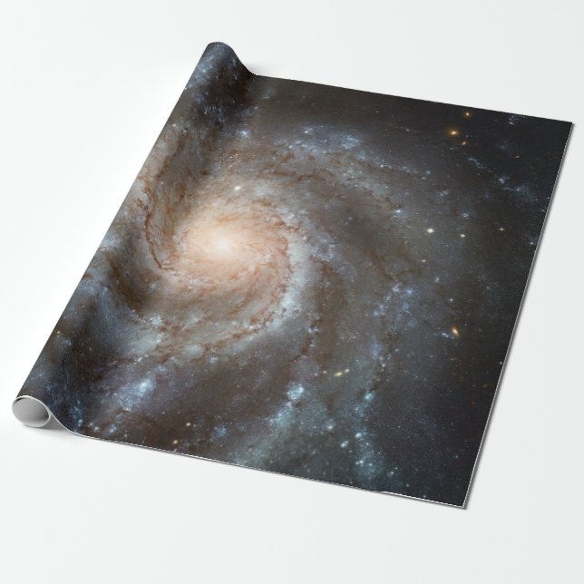 Pinwheel galaxy Hubble Telescope Outer Space Photo Wrapping Paper (Unrolled)