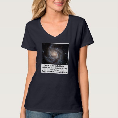 Pinwheel Galaxy Hubble Telescope Pictures Astronom T_Shirt