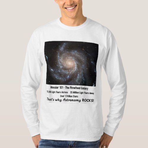 Pinwheel Galaxy Hubble Telescope Pictures Astronom T_Shirt