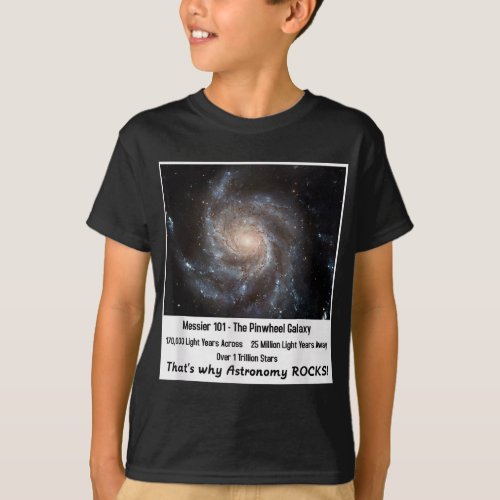 Pinwheel Galaxy Hubble Telescope Pictures Astronom T_Shirt