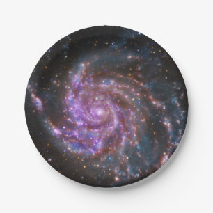 Pinwheel Galaxy Paper Plates
