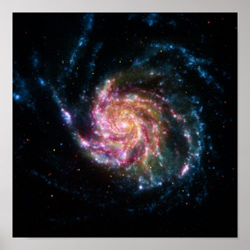 Pinwheel Galaxy Spiral Space Poster