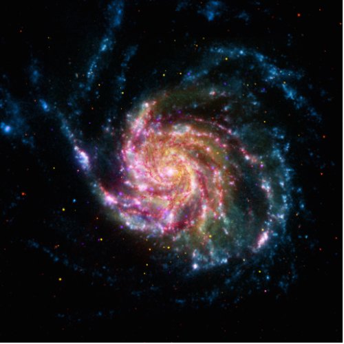 Pinwheel Galaxy Spiral Space Statuette