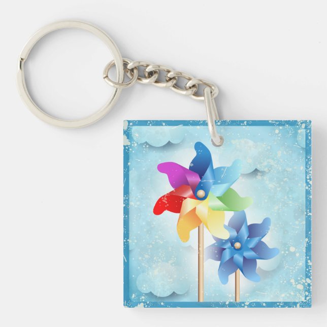 Pinwheel Keychain (Front)