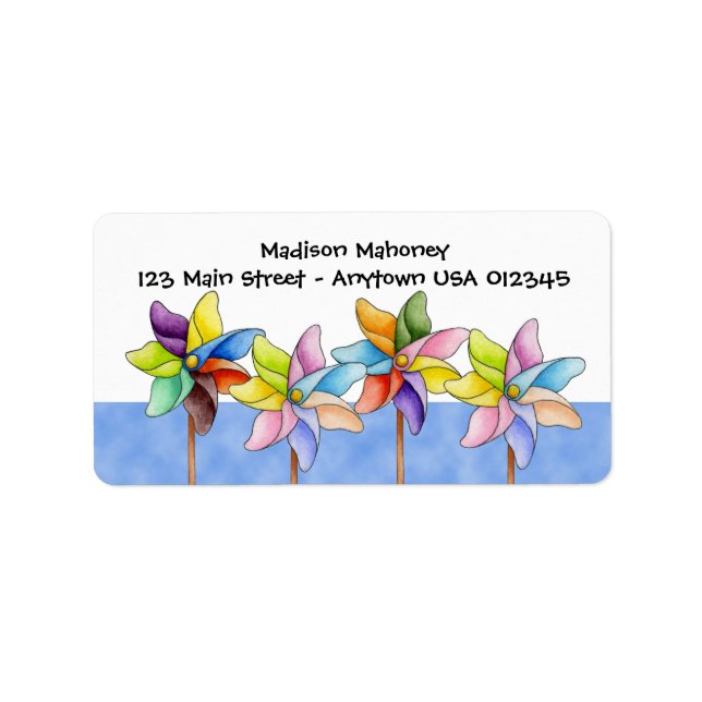 Pinwheel Label (Front)