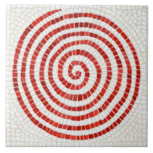 PINWHEEL MOSAIC 6" Square Ceramic Tile