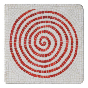 PINWHEEL MOSAIC Marble Trivet