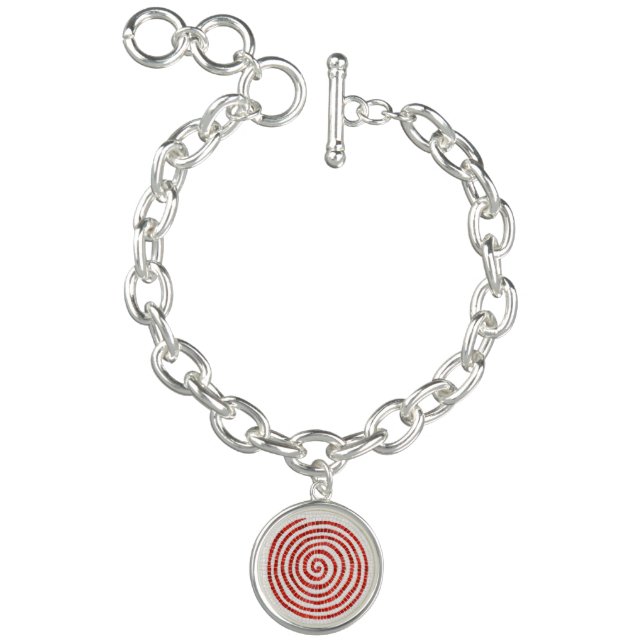 PINWHEEL MOSAIC Round Charm Bracelet (Product)
