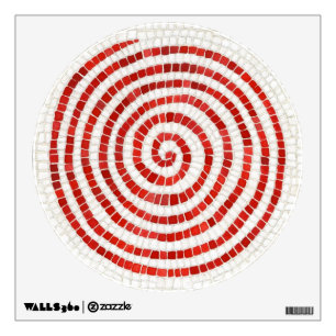 PINWHEEL MOSAIC Round Wall Decal