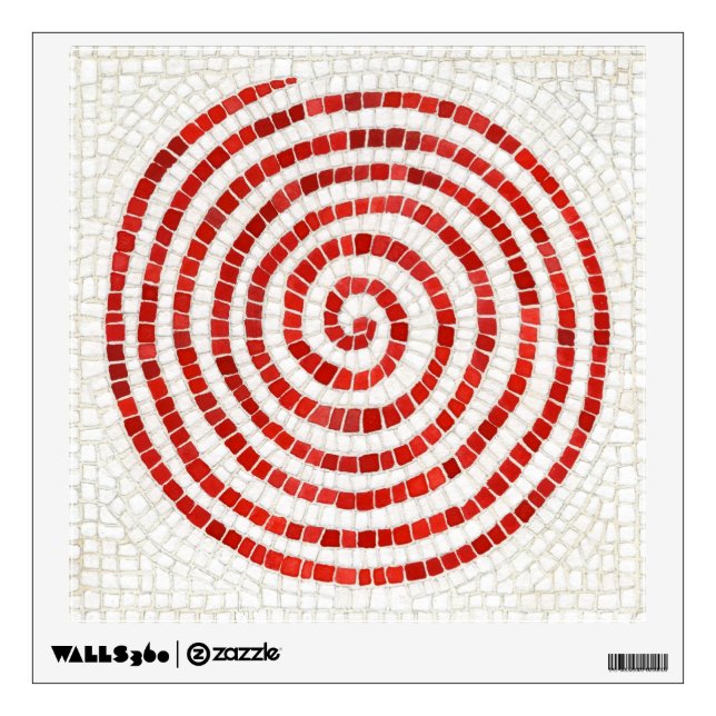 PINWHEEL MOSAIC Square Wall Decal (Front)