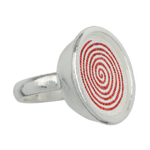 PINWHEEL MOSAIC Sterling Silver Plated Ring