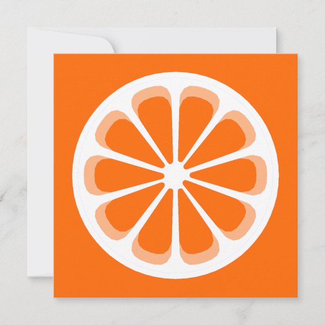 pinwheel orange invitation (Front)