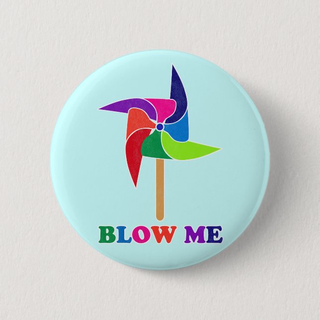 PinWheel Pinback Button (Front)