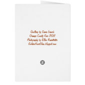 Pinwheel Quilt Blank Card (Back)