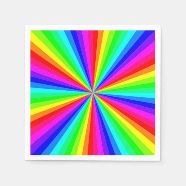 PINWHEEL RAINBOW NAPKINS (Front)