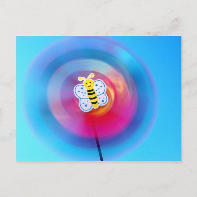 Pinwheel toy postcard (Front)