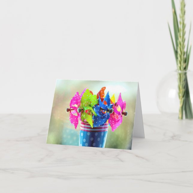 Pinwheels bouquet  card (Front)