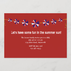 Pinwheels Invitation