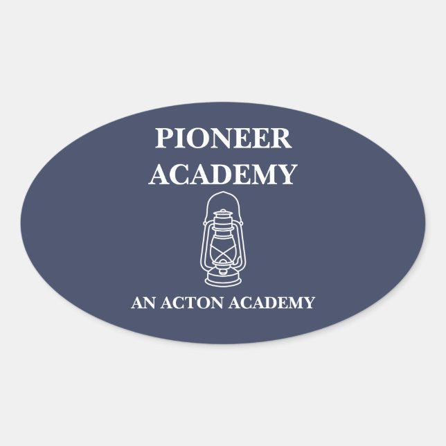 Pioneer Acton Academy Oval Sticker (Front)