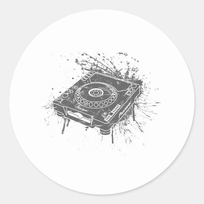 Pioneer CDJ 1000 Graffiti Stickers