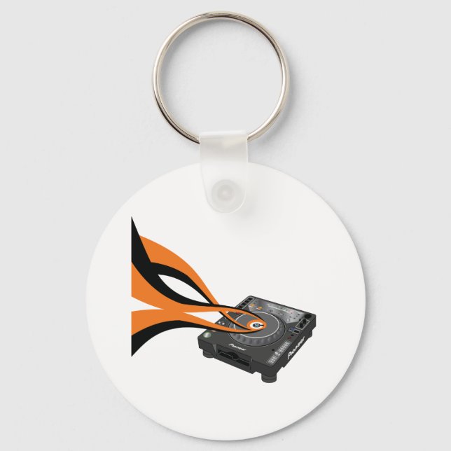Pioneer CDJ 1000 SWIRLS Keychain (Front)