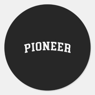 Pioneer classic round sticker