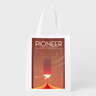 Pioneer Exploration of the Solar System Grocery Bag