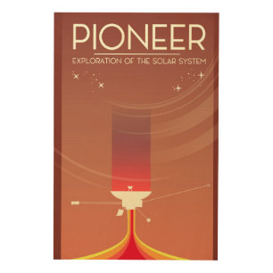 Pioneer Exploration of the Solar System Wood Wall Art
