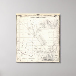 Pioneer Land Co subdivisions Canvas Print