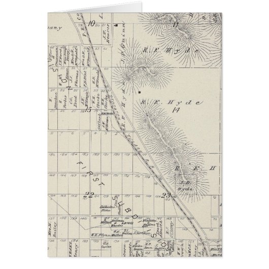 Pioneer Land Co subdivisions Cards (Front)