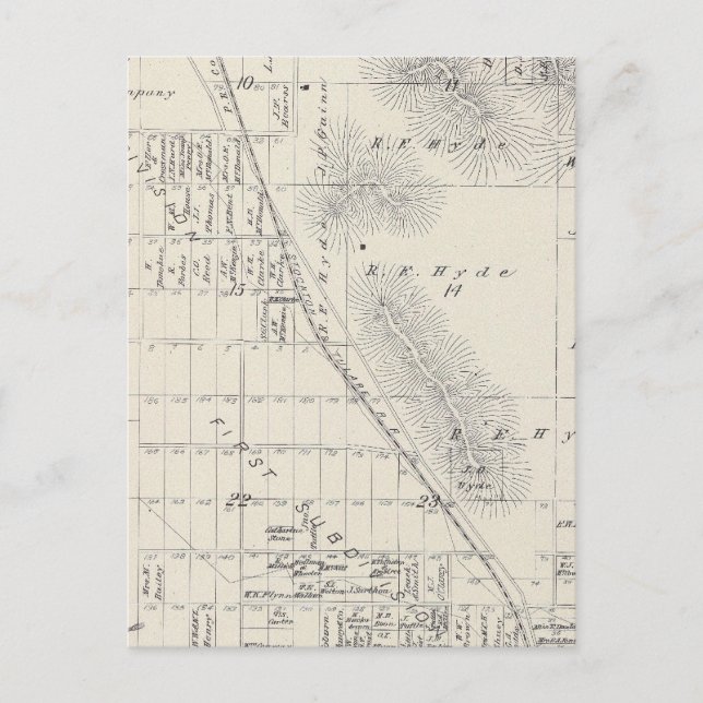 Pioneer Land Co subdivisions Postcard (Front)