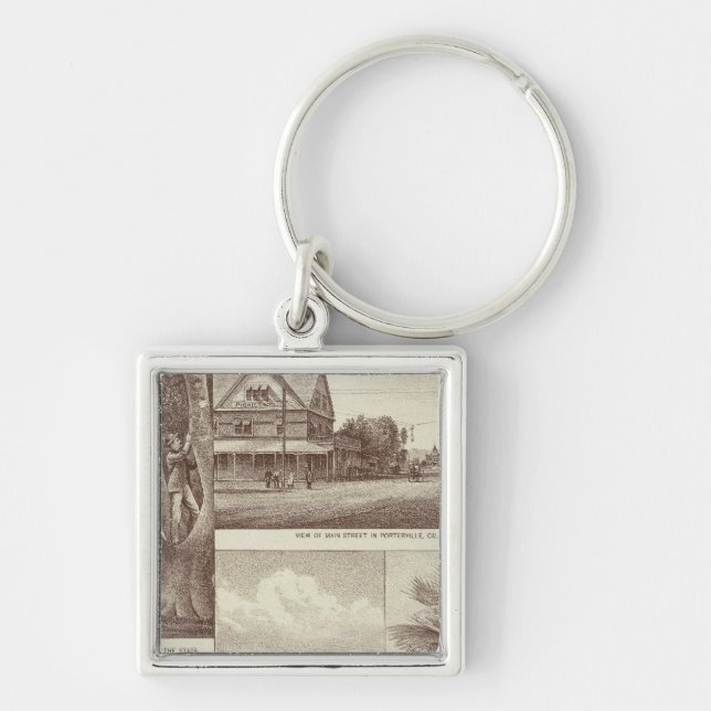 Pioneer Land Co tract, Porterville Keychain (Front)