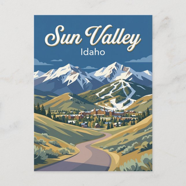 Pioneer Mountains Foothills Idaho Postcard (Front)