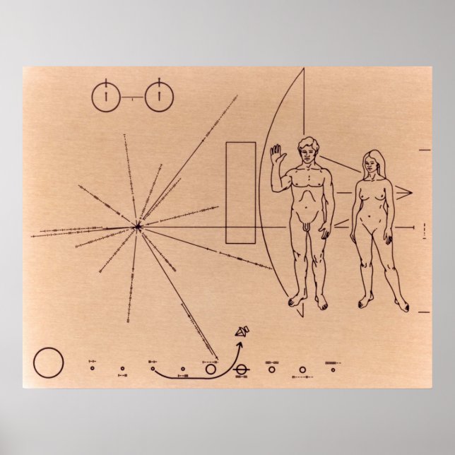 Pioneer Plaque Poster (Front)