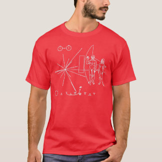 Pioneer Plaque Space Exploration Science Math Teac T-Shirt