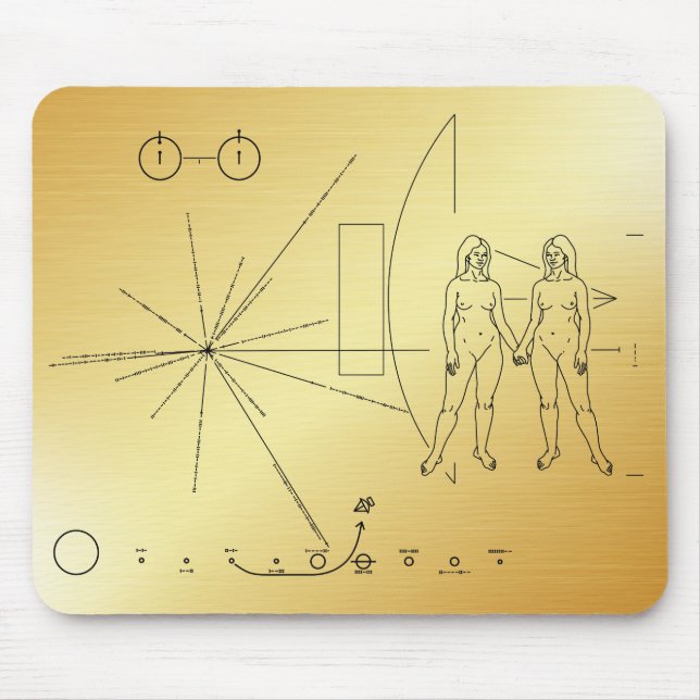 Pioneer plaque Women Mouse Pad (Front)