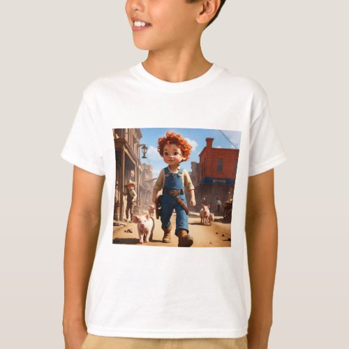 Pioneer Pursuit The Wild Chase in 1800s South Dak T_Shirt