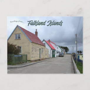 Pioneer Row Stanley Falkland Islands Postcard