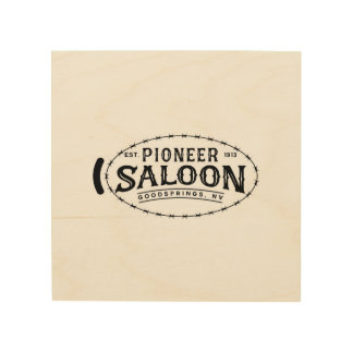 Pioneer Saloon Wood Wall Art