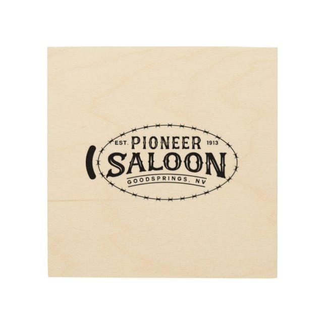 Pioneer Saloon Wood Wall Art (Front)