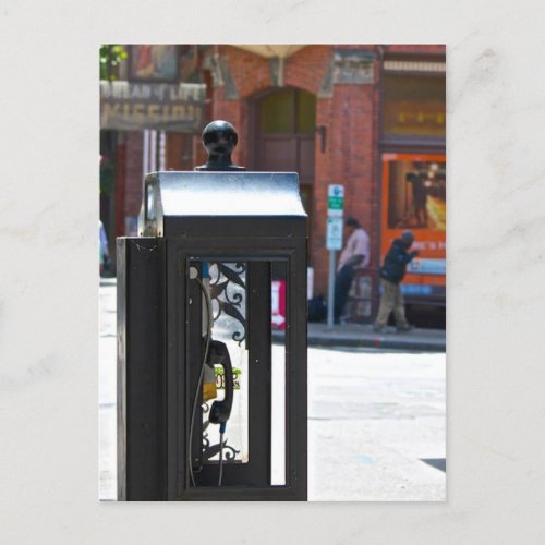 Pioneer Square Pay Phone Postcard