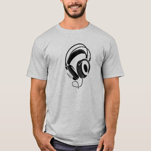 Pioneer style DJ headphones t_shirt