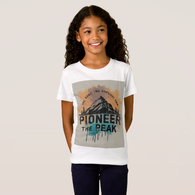"Pioneer the Peak: Reach New Heights" T-Shirt (Front Full)