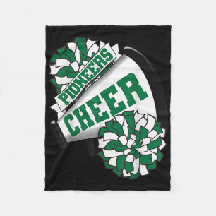 Pioneers Cheer Back To School Cheerleading Spirit Fleece Blanket