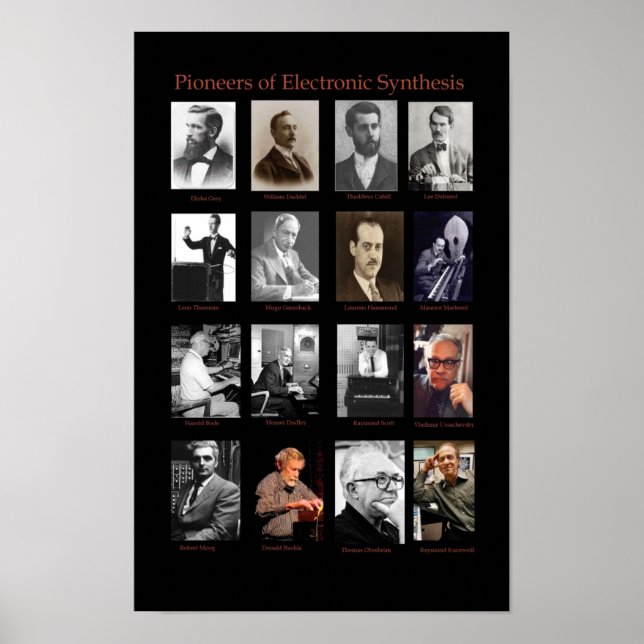 Pioneers of Electronic Music Poster (Front)