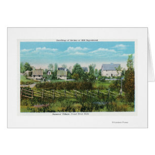Pioneers' Village Scene in Forest River Park # Cards