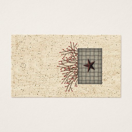 Customizable Pip Berry Basket Hang Tag Business Cards